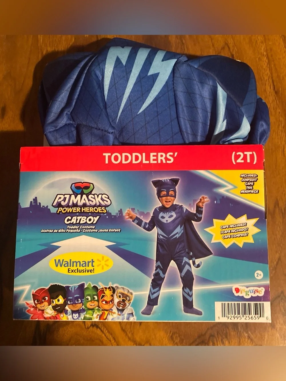Hasbro PJ Masks Catboy Toddler Costume  2T new
